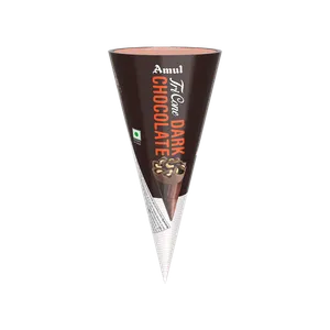 Amul Tricone Dark Chocolate Ice Cream Cone - Fresh Frozen Desserts & Ice Cream delivery in Aurangabad by OZO Mart