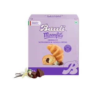 Bauli Moonfils Choco & Vanilla Twin Crème Soft Croissant (Eggless) - Fresh Buns & Rusks delivery in Aurangabad by OZO Mart