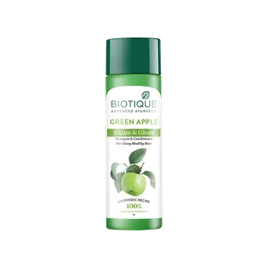 Biotique Green Apple Shine & Gloss Shampoo & Conditioner - Fresh Hair Care delivery in Aurangabad by OZO Mart