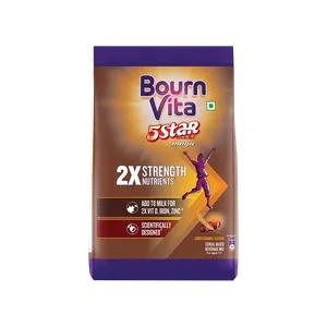 Bournvita 5 Star Magic Chocolate Drink (Pouch) - Fresh Health & Protein Drinks delivery in Aurangabad by OZO Mart