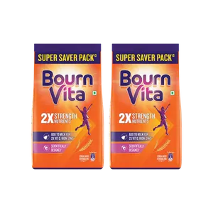 Bournvita Chocolate Drink Mix (Pouch) - Pack of 2 - Fresh Health & Protein Drinks delivery in Aurangabad by OZO Mart