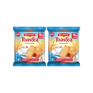Britannia Toastea Milk Atta Rusk - Pack of 2 - Fresh Buns & Rusks delivery in Aurangabad by OZO Mart