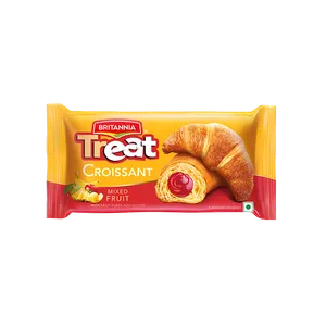 Britannia Treat Croissant - Mixed Fruit Creme Filling - Fresh Buns & Rusks delivery in Aurangabad by OZO Mart
