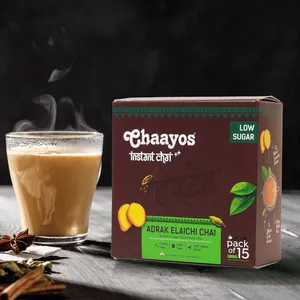 Chaayos Adrak Elaichi Instant Tea Premix (Low Sugar) - Fresh Tea delivery in Aurangabad by OZO Mart