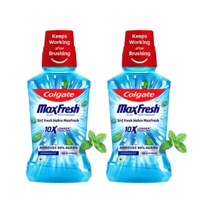 Colgate MaxFresh Peppermint Mouthwash (250 ml) - Pack of 2 - Fresh Oral Care delivery in Aurangabad by OZO Mart