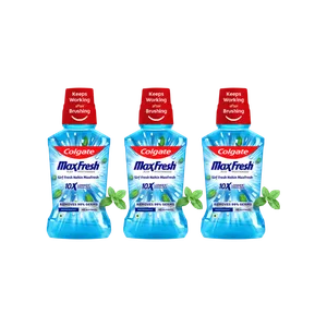 Colgate MaxFresh Peppermint Mouthwash (250 ml) - Pack of 3 - Fresh Oral Care delivery in Aurangabad by OZO Mart