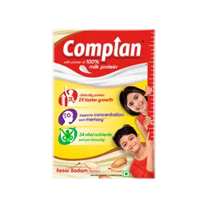 Complan Kesar Badam Kids Nutrition Drink Mix - Kesar Badam - Fresh Health & Protein Drinks delivery in Aurangabad by OZO Mart