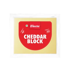 D'lecta 100% Cheddar Cheese Block - Fresh Cheese delivery in Aurangabad by OZO Mart