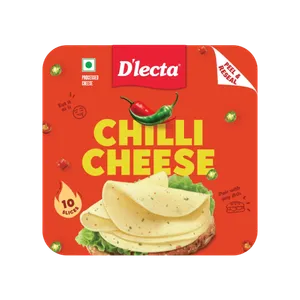 D'lecta Chilli Cheese Slices - Fresh Cheese delivery in Aurangabad by OZO Mart