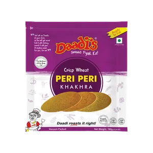 Daadi's Crips Wheat Peri Peri Khakhra - Fresh Indian Namkeen delivery in Aurangabad by OZO Mart