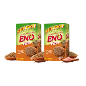 Eno 3 in 1 Antacid with Real Jeera, Ajwain & Kala Namak - Pack of 12 - Fresh Whole Spices delivery in Aurangabad by OZO Mart