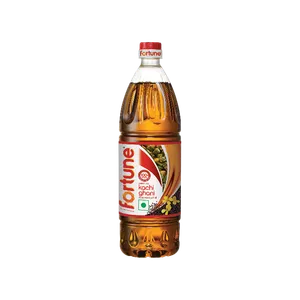 Fortune Premium Kachi Ghani Pure Mustard Oil (910 g) - Fresh Cooking Oils delivery in Aurangabad by OZO Mart