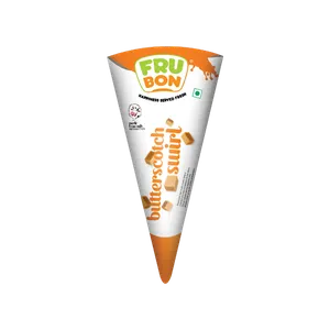 FruBon Butterscotch Swirl Ice Cream Cone - Fresh Frozen Desserts & Ice Cream delivery in Aurangabad by OZO Mart