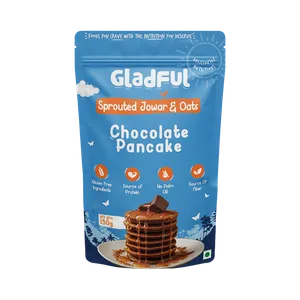 Gladful Choco Pancake Mix with Jowar and Oats - Fresh Breakfast Cereals delivery in Aurangabad by OZO Mart