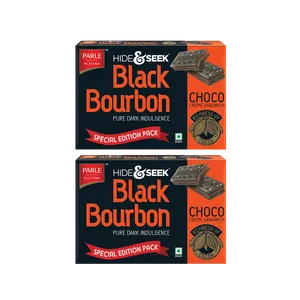 Hide & Seek Black Bourbon Biscuits Choco Creme Sandwich - Pack of 2 - Fresh Biscuits & Cookies delivery in Aurangabad by OZO Mart