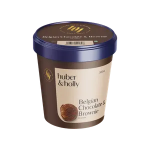 Huber & Holly Belgian Chocolate & Brownie Ice Cream Tub - Fresh Cakes & Pastries delivery in Aurangabad by OZO Mart