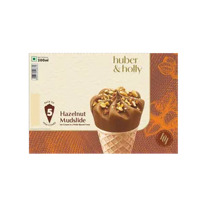Huber & Holly Hazelnut Mudslide Mini Ice Cream Cone - Fresh Frozen Desserts & Ice Cream delivery in Aurangabad by OZO Mart