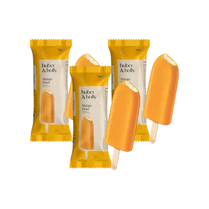 Huber & Holly Mango Duet Ice Cream Stick - Pack of 3 - Fresh Frozen Desserts & Ice Cream delivery in Aurangabad by OZO Mart