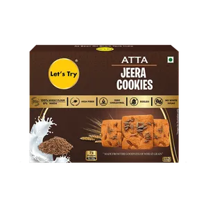 Let's Try Aata Jeera Cookies - Fresh Indian Namkeen delivery in Aurangabad by OZO Mart