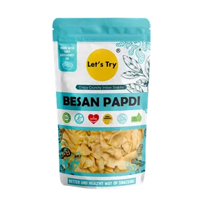Let's Try Besan Papdi - Fresh Indian Namkeen delivery in Aurangabad by OZO Mart