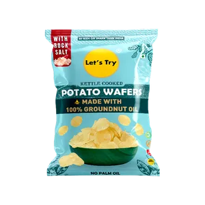 Let's Try Rock Salt Potato Chips / Wafers - Fresh Indian Namkeen delivery in Aurangabad by OZO Mart