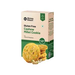 Lo Foods Gluten Free Cashew Millet Cookies (No Added Sugar) - Fresh Biscuits & Cookies delivery in Aurangabad by OZO Mart