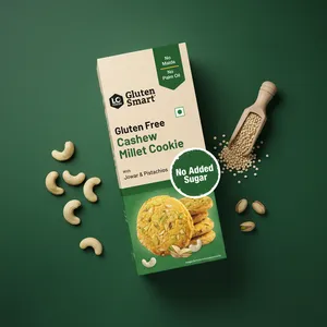 Lo Foods Gluten Free Cashew Millet Cookies (No Added Sugar) - Fresh Biscuits & Cookies delivery in Aurangabad by OZO Mart