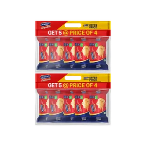 McVitie's Digestive High Fibre Biscuit - Buy 4 Get 1 Free - Pack of 2 - Fresh Biscuits & Cookies delivery in Aurangabad by OZO Mart