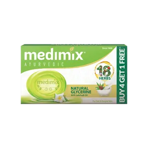 Medimix Ayurvedic Natural Glycerine Soap - Buy 4 Get 1 Free - Fresh Skin Care delivery in Aurangabad by OZO Mart