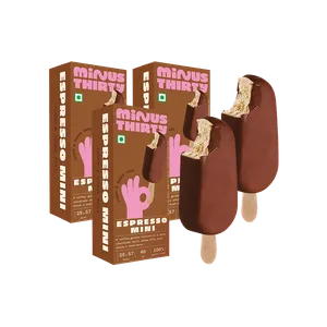 Minus Thirty Espresso Mini Stick Ice Cream Stick - Pack of 3 - Fresh Frozen Desserts & Ice Cream delivery in Aurangabad by OZO Mart