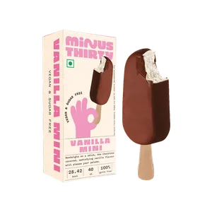 Minus Thirty Vanilla Mini Ice Cream Stick (Vegan & Sugar Free) - Fresh Frozen Desserts & Ice Cream delivery in Aurangabad by OZO Mart