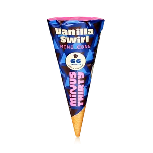 Minus Thirty Vanilla Swirl Mini Ice Cream Cone - Fresh Frozen Desserts & Ice Cream delivery in Aurangabad by OZO Mart