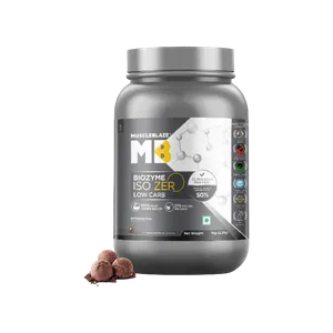 MuscleBlaze Biozyme Iso-Zero Whey Isolate Protein Powder(Ice Cream Chocolate) - Fresh Health & Protein Drinks delivery in Aurangabad by OZO Mart