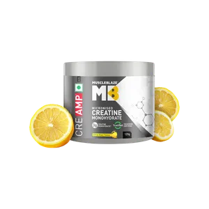 MuscleBlaze Micronised Creatine Monohydrate CreAMP Powder  (Citrus Blast) - Fresh Health & Protein Drinks delivery in Aurangabad by OZO Mart