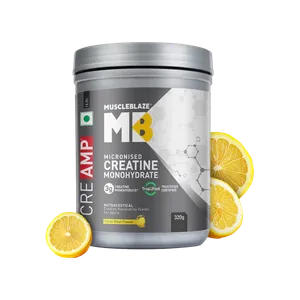 MuscleBlaze Micronised Creatine Monohydrate CreAMP Powder (Citrus Blast) - Fresh Health & Protein Drinks delivery in Aurangabad by OZO Mart