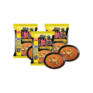 Nissin Geki Korean Ramen Spicy Cheese Flavoured Instant Noodles - Pack of 3 - Fresh Cheese delivery in Aurangabad by OZO Mart