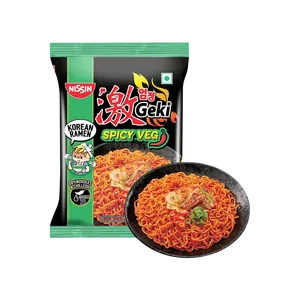 Nissin Geki Korean Ramen Spicy Veg Flavoured Instant Noodles - Fresh Noodles & Pasta delivery in Aurangabad by OZO Mart