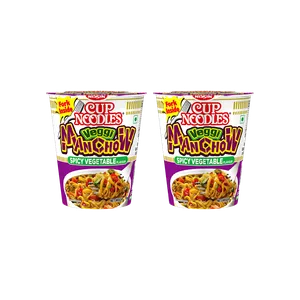 Nissin Veggi Manchow Cup Noodles - Pack of 2 - Fresh Noodles & Pasta delivery in Aurangabad by OZO Mart