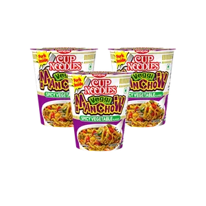 Nissin Veggi Manchow Cup Noodles - Pack of 3 - Fresh Noodles & Pasta delivery in Aurangabad by OZO Mart