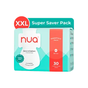 Nua Pads for Heavy Flow (Super Saver Pack) - Fresh Feminine Hygiene delivery in Aurangabad by OZO Mart
