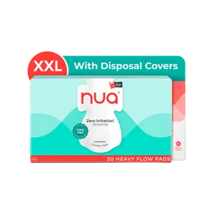 Nua Pads for Heavy Flow with Disposal Covers - Fresh Feminine Hygiene delivery in Aurangabad by OZO Mart
