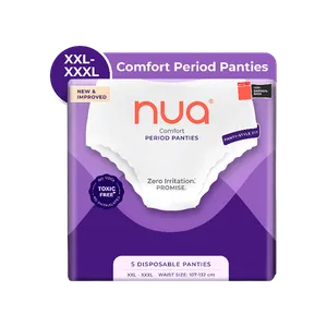 Nua Ultra-Absorbent Comfort Disposable Period Panty (XXL - 3XL) - Fresh Feminine Hygiene delivery in Aurangabad by OZO Mart