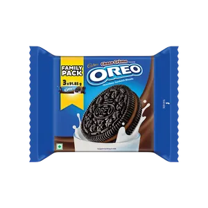 Oreo Chocolate Flavour Crème Sandwich Cream Biscuits Family Pack - Fresh Biscuits & Cookies delivery in Aurangabad by OZO Mart