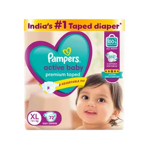 Pampers Active Tape Style Baby Diaper - Fresh Diapers & Baby Hygiene delivery in Aurangabad by OZO Mart