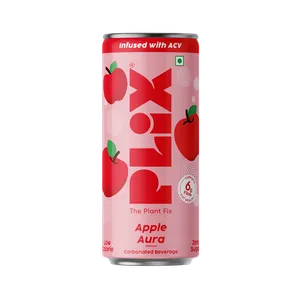 Plix Apple Aura Fizzy Prebiotic Soda - Fresh Soft Drinks & Soda delivery in Aurangabad by OZO Mart