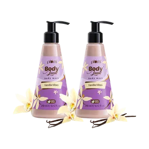 Plum BodyLovin' Vanilla Vibes Body Wash - Pack of 2 - Fresh Skin Care delivery in Aurangabad by OZO Mart