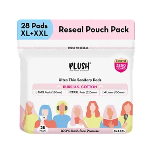 Plush LeakProof Super Saver Sanitary Pads - Fresh Feminine Hygiene delivery in Aurangabad by OZO Mart