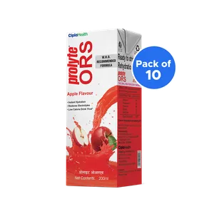 Prolyte Apple Liquid ORS - Pack of 10 - Fresh Health & Protein Drinks delivery in Aurangabad by OZO Mart