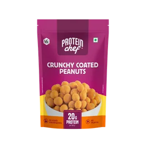Protein Chef Baked Coated Peanuts (Masala Roasted Healthy Snacks) - Fresh Roasted & Dry Snacks delivery in Aurangabad by OZO Mart