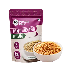 Protein Chef Sprouted Flour Bhujia (No Palm Oil) - Fresh Indian Namkeen delivery in Aurangabad by OZO Mart